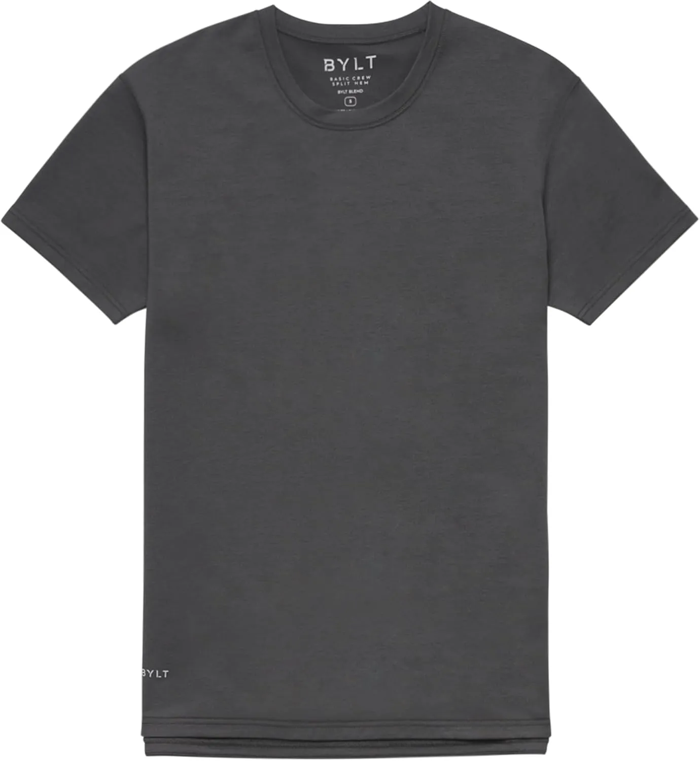 Split Hem Short Sleeve Men's T-Shirt - Polyester, Cotton, and Spandex Blend  Moisture Wicking, Breathable, Classic Fit