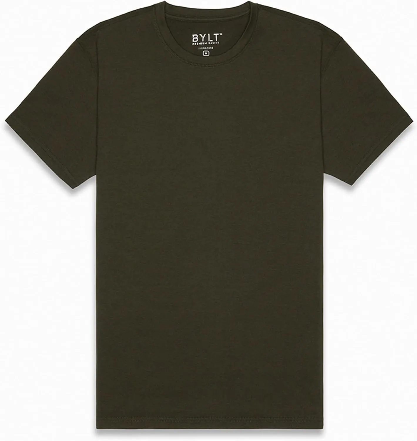 Split Hem Short Sleeve Men's T-Shirt - Polyester, Cotton, and Spandex Blend  Moisture Wicking, Breathable, Classic Fit
