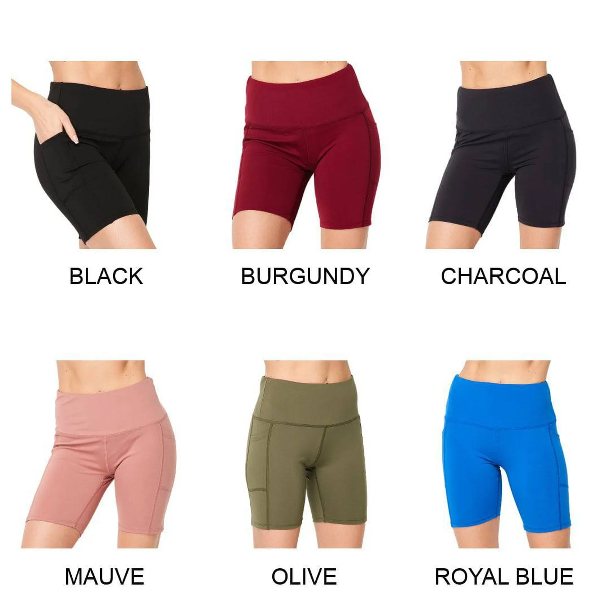 Squat Proof High-Waist Biker Leggings | Cell Phone Pocket (New Fashion)