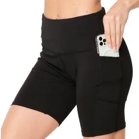 Squat Proof High-Waist Biker Leggings | Cell Phone Pocket (New Fashion)