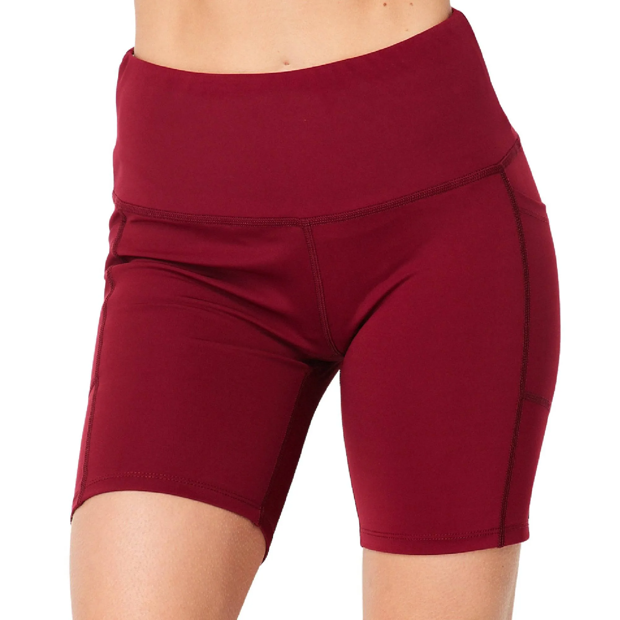 Squat Proof High-Waist Biker Leggings | Cell Phone Pocket (New Fashion)