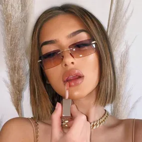Stylish Rimless Gradient Square Sunglasses