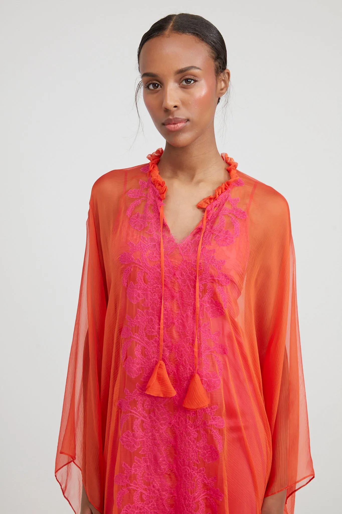 Sweetim Kaftan in Sweet Orange