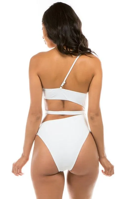 Swimwear - Chic Belt One-Piece