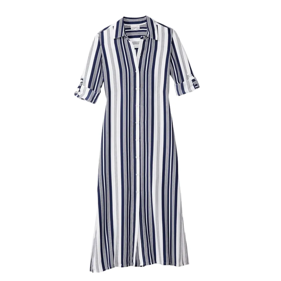Tommy Bahama Midi Duster SS500005 - Breaker Bay Stripe Mare Navy