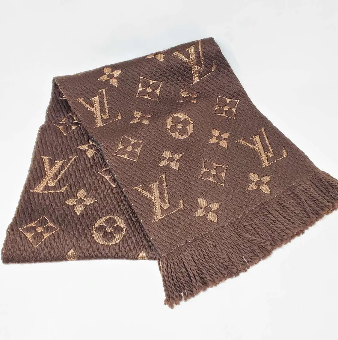 Trendy Inspired Louis Vuitton Logomania Shine Brown Monogram Scarf