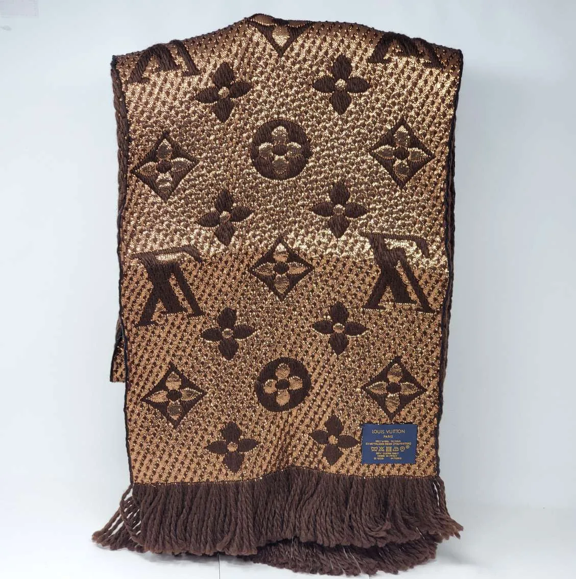Trendy Inspired Louis Vuitton Logomania Shine Brown Monogram Scarf