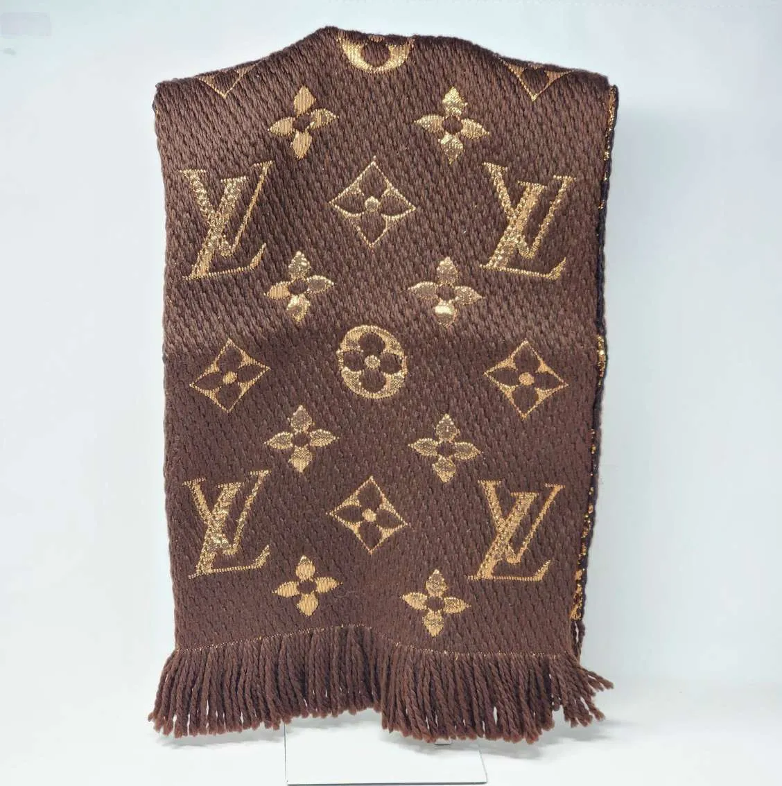 Trendy Inspired Louis Vuitton Logomania Shine Brown Monogram Scarf