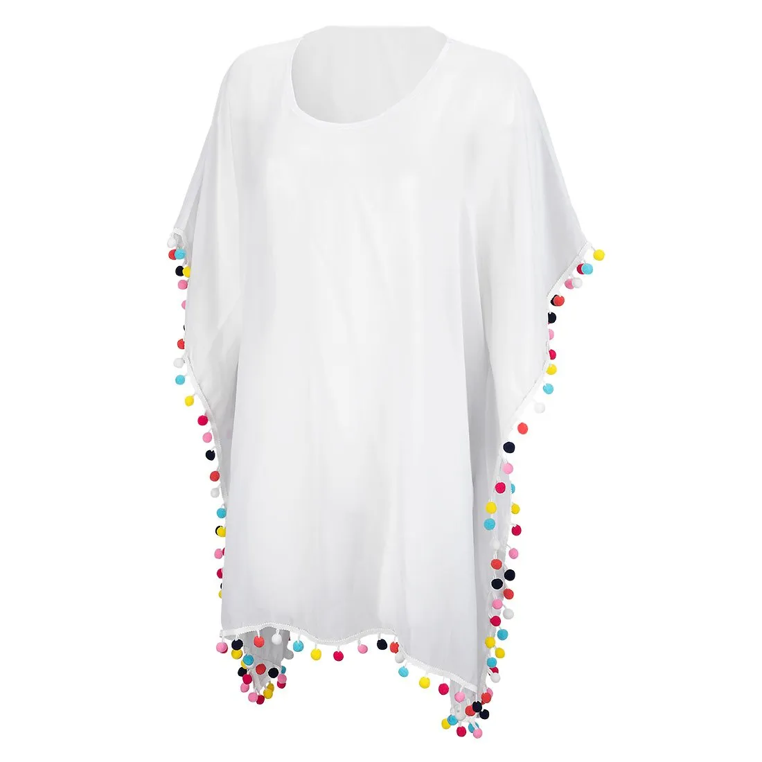 White Pom-tastic Coverup - Personalized