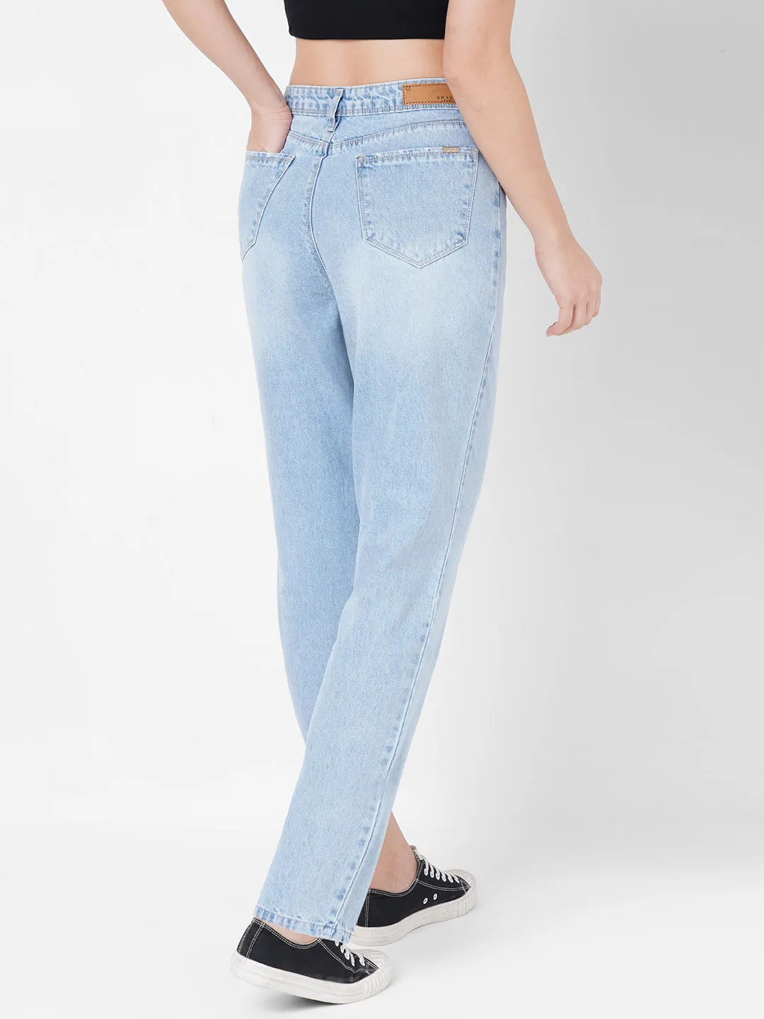 Women High-Rise Mom Fit Jeans