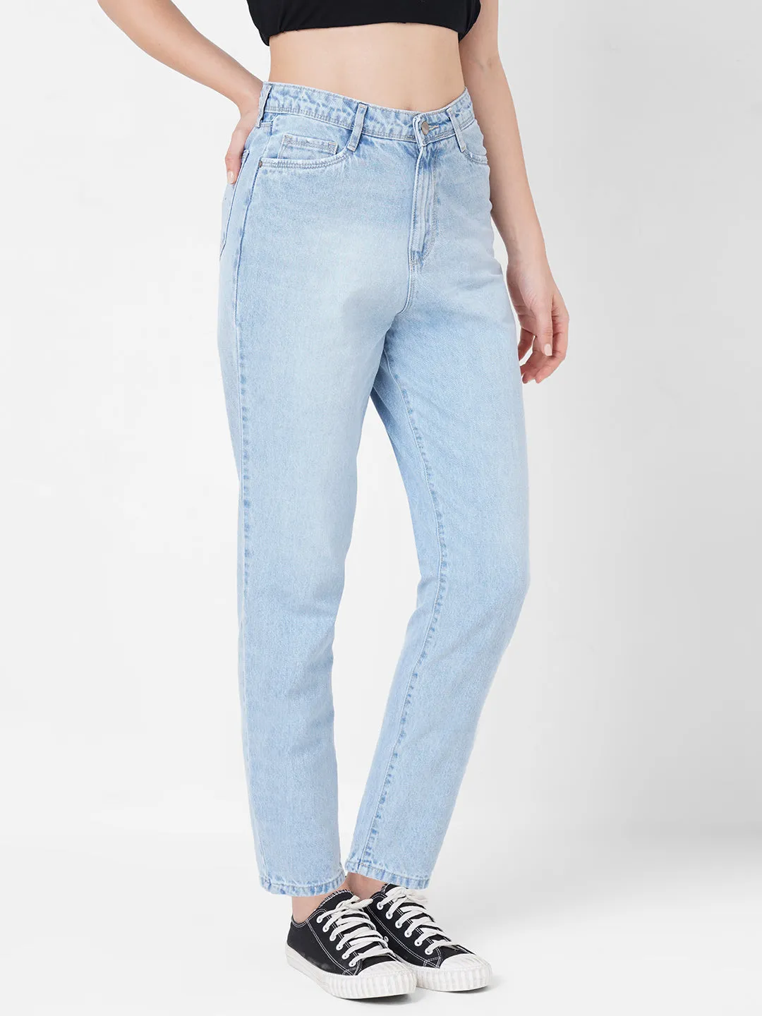Women High-Rise Mom Fit Jeans
