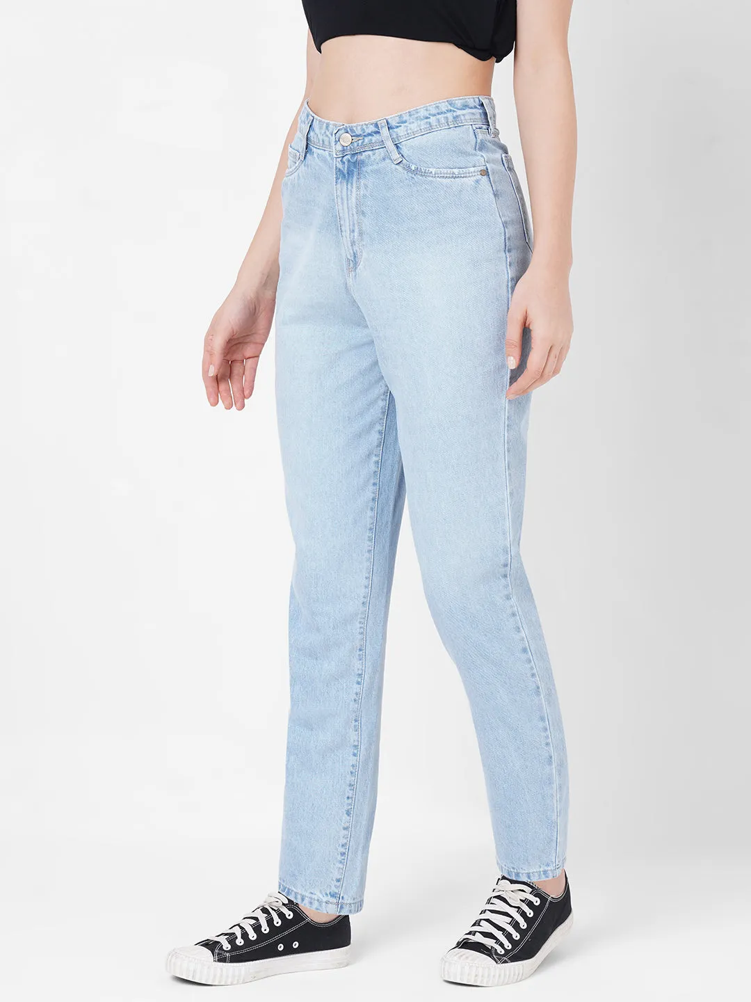 Women High-Rise Mom Fit Jeans