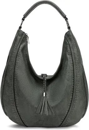 Women Hobo Bags Oversized Leather Handbags PU Crossbody Shoulder Totes Winter Stylish Purses