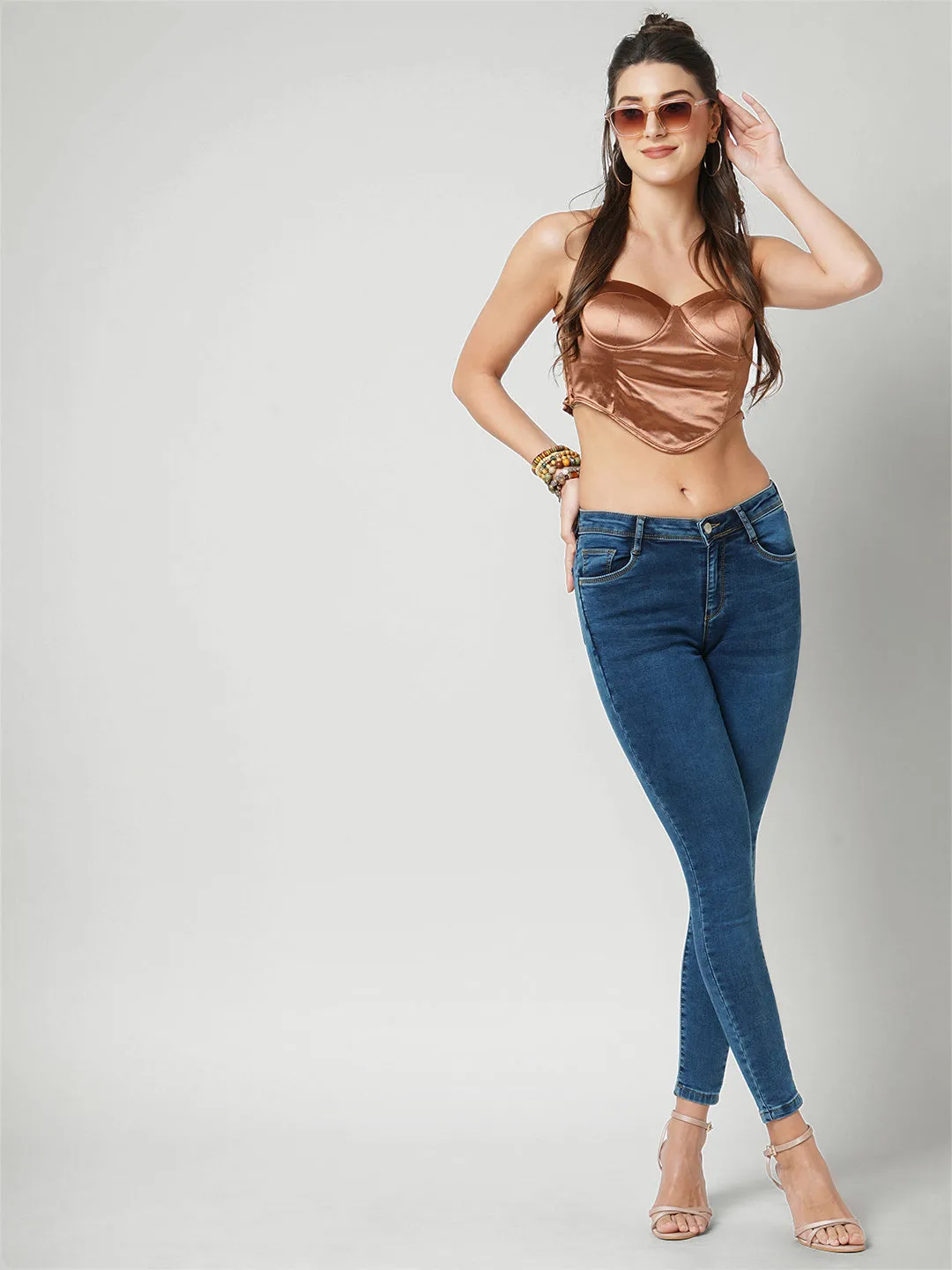 Women Mid-Rise Skinny Jeans