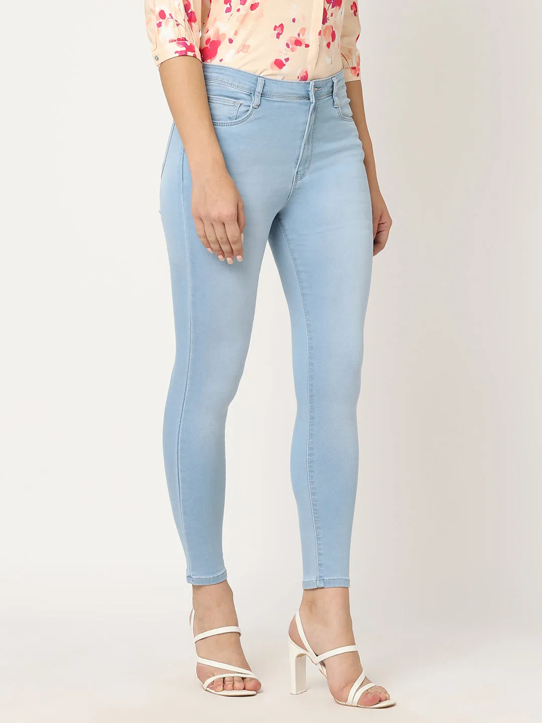 Women Sky High-Rise Skinny Fit Jeans