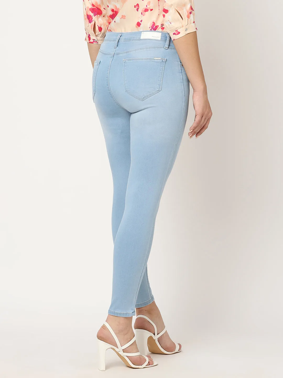 Women Sky High-Rise Skinny Fit Jeans