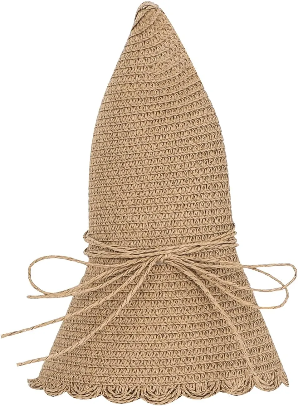 Women Wide Brim Straw Summer Hat UV Protection Sun Hat Packable Travel Bowknot Beach Hat Elegant Bucket Sun Hat