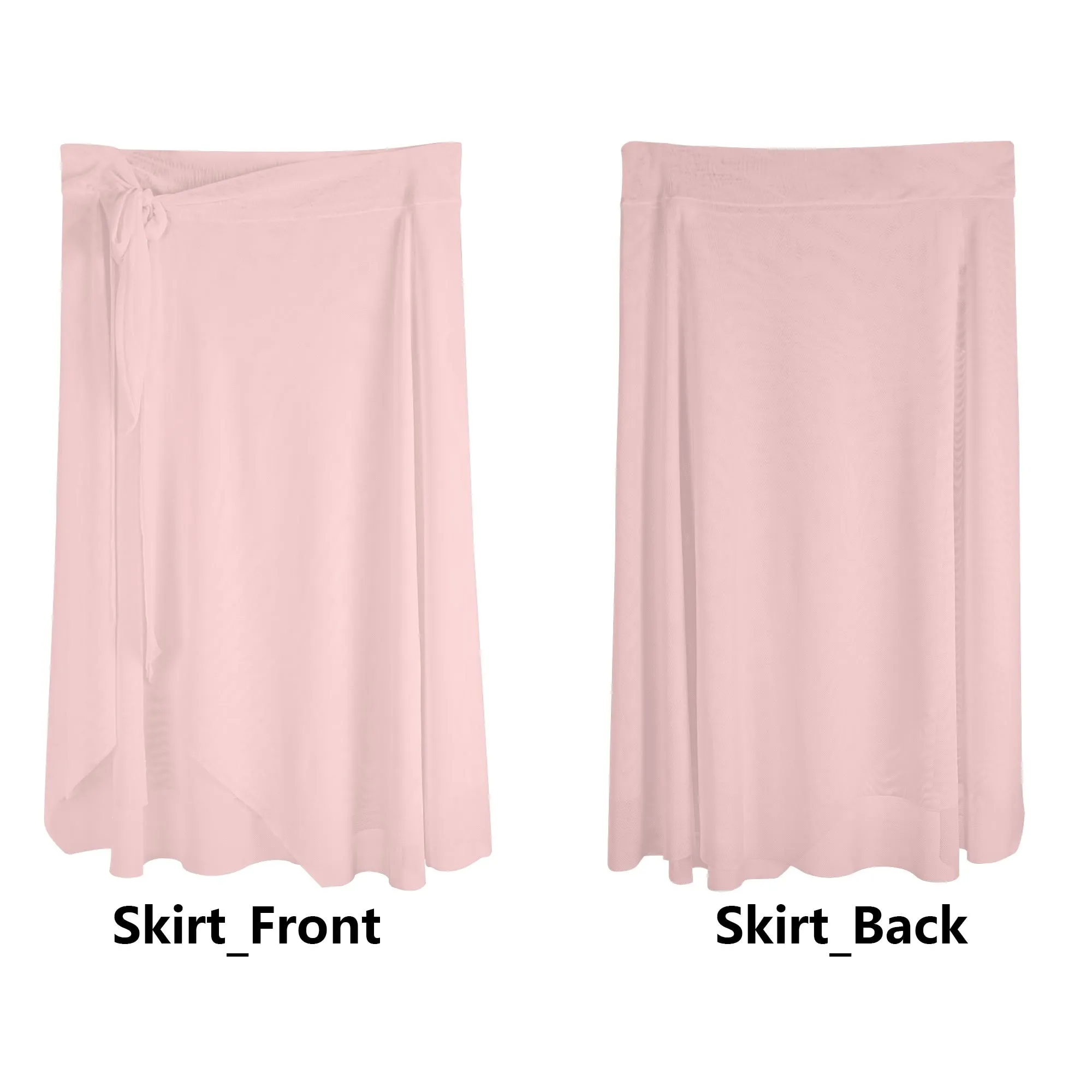 Womens Blush Swimsuit Cover Up Ruffle Tie Side Beach Sarong Wrap Maxi Skirt