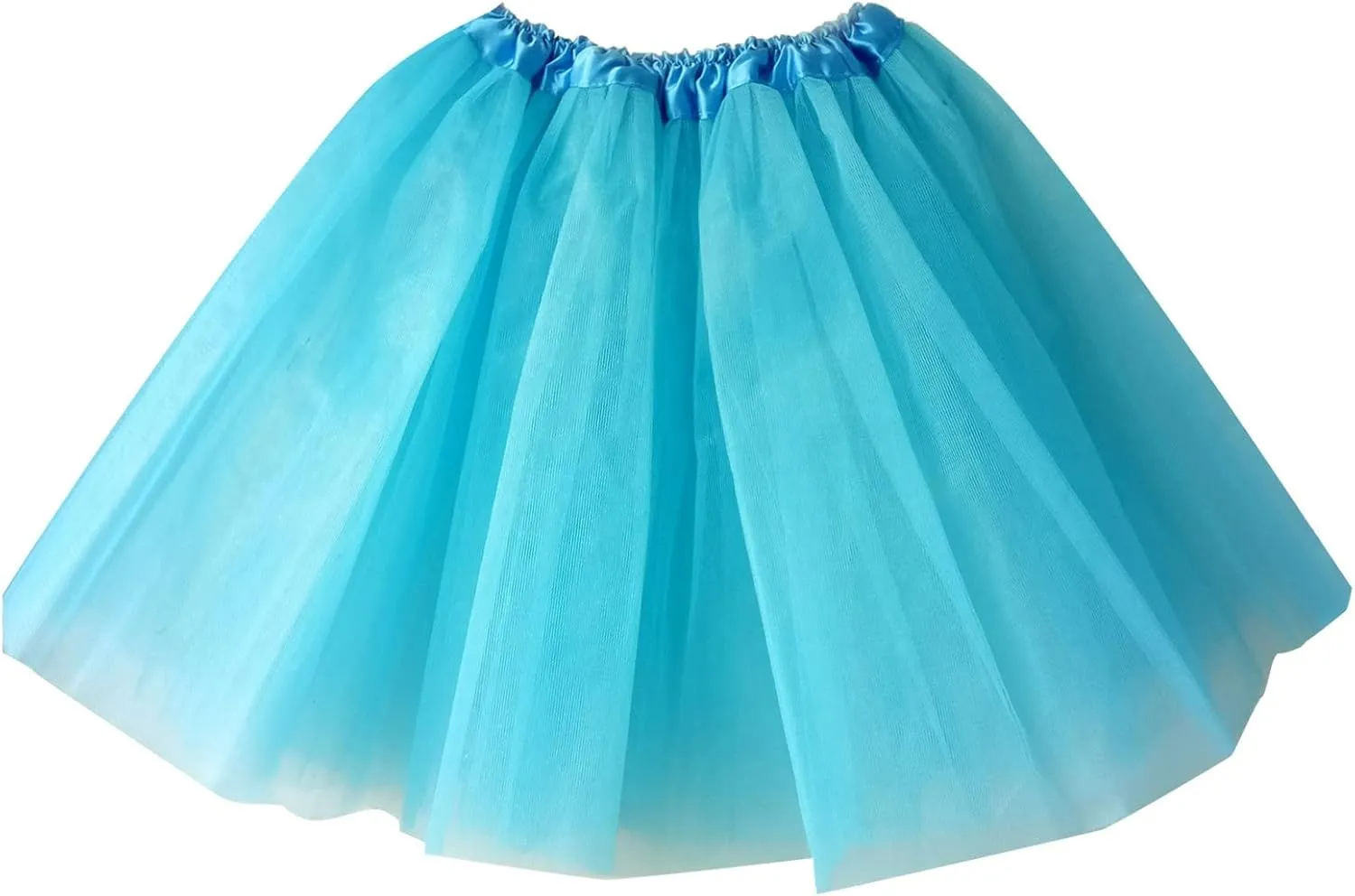 Womens Chic Puffy Skirts Elastic High Waisted A Line Skirts Pleated Shirring Ruffle Layered Mini Skirt for Party