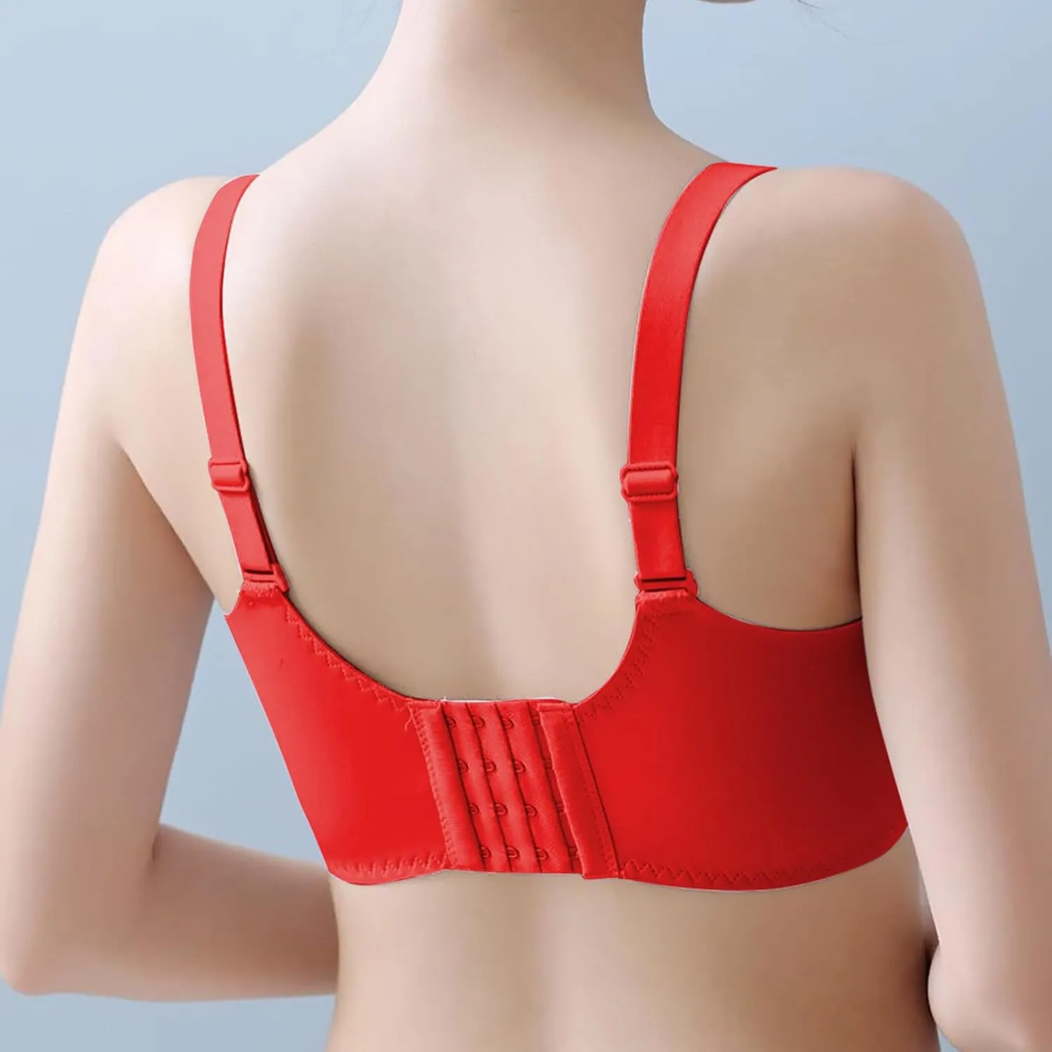 Women's Lace Push Up Bra Print Solid Color Super Gather Lightweight Everyday Bra Breathable Wirefree Trendy Underwear