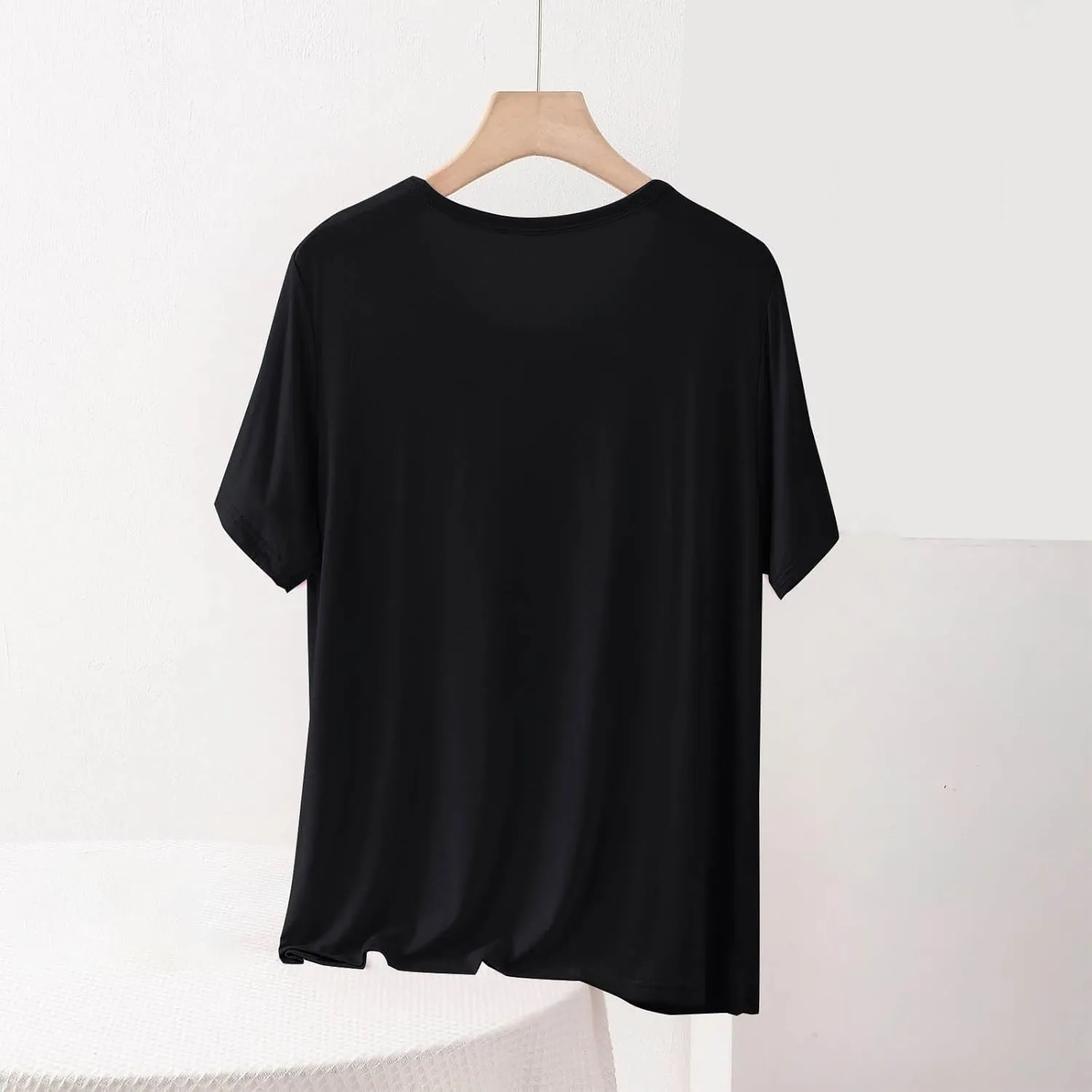 Womens Oversized T Shirts Plus Size Loose Fit Crewneck Short Sleeve Tops Summer Soft Comfy Blouse 2025 Basic Tee